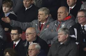 Arsène Wenger en tribunes dans le match perdu contre Watford
