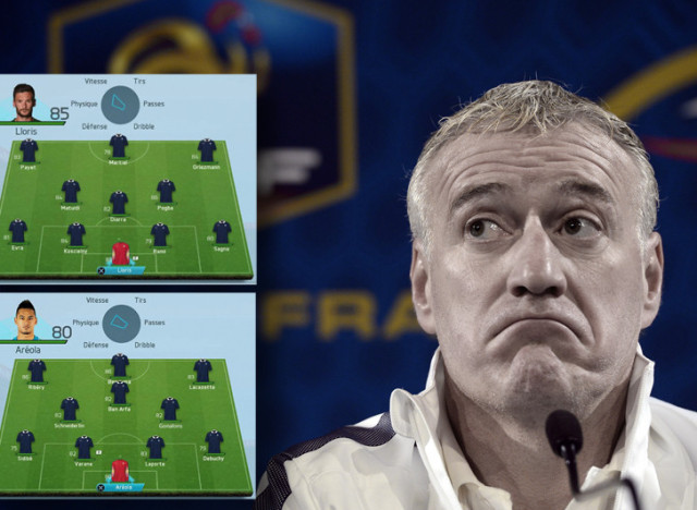 Visiblement Deschamps n'a pas d'idée très précise sur la compo de son équipe. Limite il s'en fout.